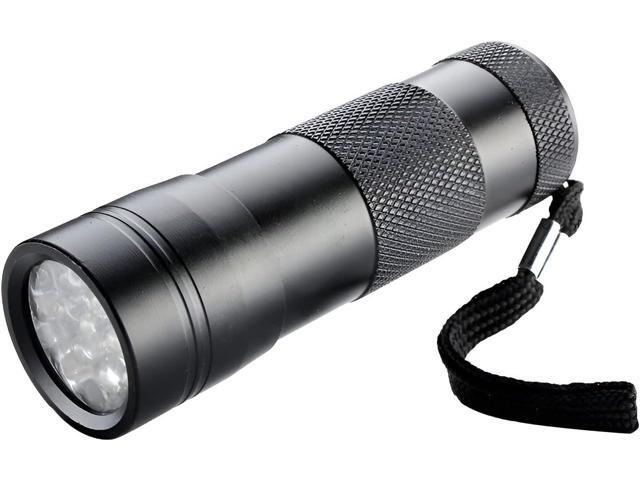 JacobsParts UV Flashlight Black Light, Handheld Inspection Blacklight 12 Led 395nm Mini Light Torch for Dog Pet Urine Stains, Bed Bugs Detector and...