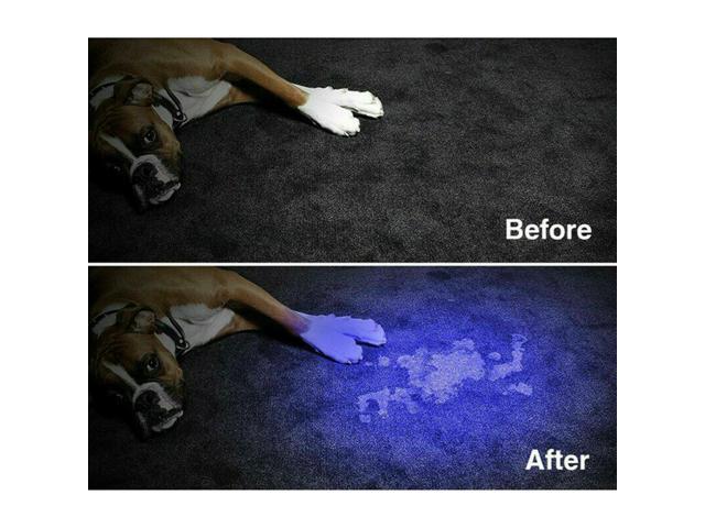 JacobsParts UV LED Flashlight 395nm Blacklight Wood's Lamp with Zoom Focus, Dog Pet Urine Detector, Anti-counterfeiting Identification, Resin Curing