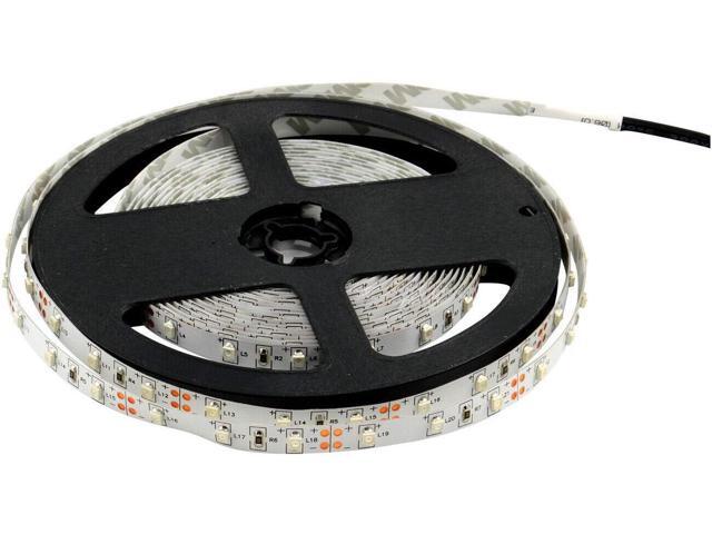 ABI Warm White Flexible LED Strip Light with AC Adapter, 300 LEDs, 5 Meters / 16.4 FT Spool, 12VDC