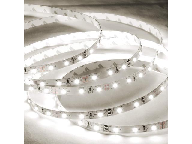 16FT Flexible LED Strip Light w/ Power Supply, Natural White 4000K, SMD 2835 12V