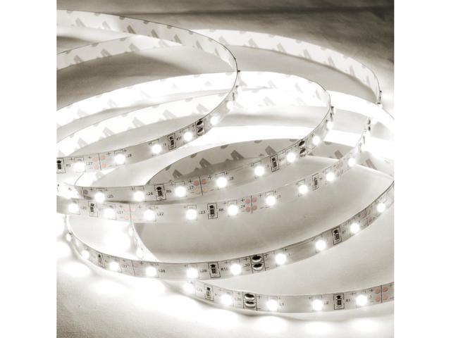 33FT Flexible LED Strip Light w/ Power Supply, Natural White 4000K, SMD 2835 24V