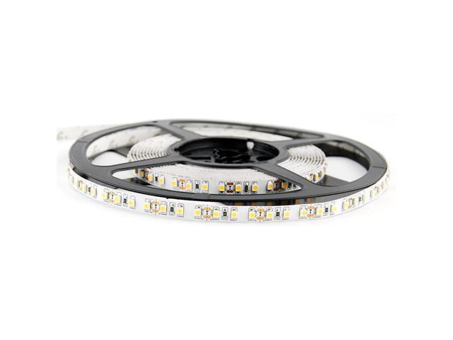 ABI Double Density Warm White Flexible LED Strip Light, 600 LEDs, 5 Meters / 16.4 FT Spool, 12VDC (Adapter Not Included)