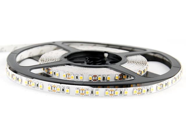 ABI Daylight White 6000K Double Density Flexible LED Light Strip with AC Adapter, 120 LED/Meter LED Chips, 5 Meters / 16.4 FT Spool, 12VDC