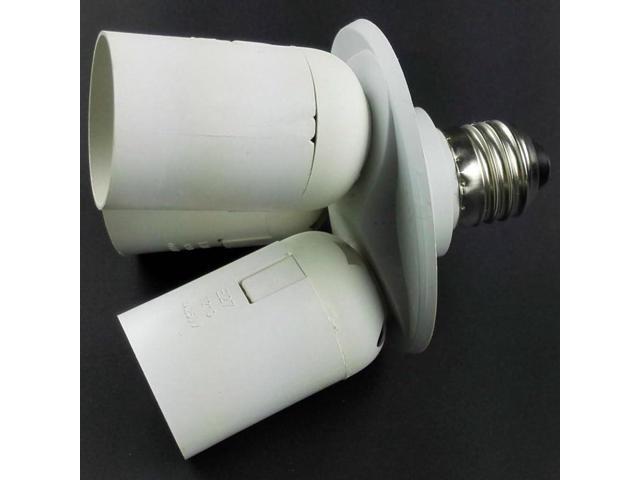 3 to 1 Light Socket E26 Splitter Lamp Base Adapter for Standard LED & CFL Bulbs