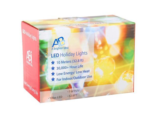 ABI 100-Count LED Christmas Light Outdoor / Indoor Decoration (Warm White)