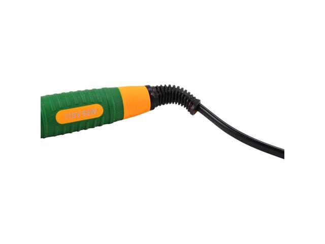 Delcast JY60-A Pencil Tip 60 Watt Soldering Iron with 0.6mm Rosin Core 63/37 Tin Lead Solder Wire, 110V (12.5g / 0.45oz Tube)