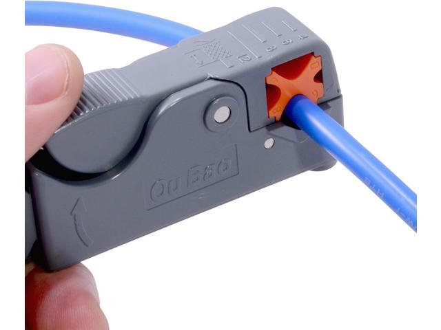 JacobsParts Universal Coaxial Cable Stripping Rotary Hand Tool for RG58, RG59, RG6, RG62, CAT5, and More