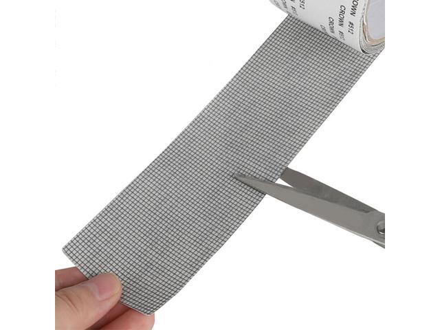 JacobsParts Window Screen Repair Patch Adhesive Fiberglass Mesh Hole Repair Tape 2' 6.5ft (Gray)
