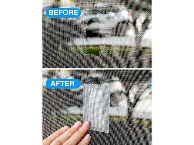 JacobsParts Window Screen Repair Patch Adhesive Fiberglass Mesh Hole Repair Tape 2' 6.5ft (Gray)