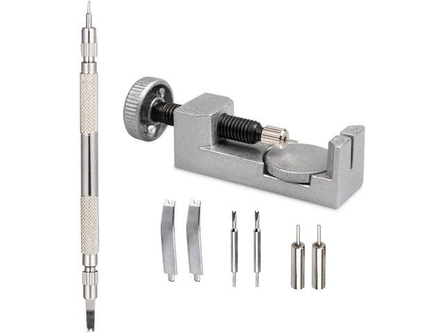Watch Repair Tool Kit with Spring Bar Tool - to Adjust, Remove and Replace Watch Bands, Watch Straps and Watch Pins, Includes 6 Interchangeable...