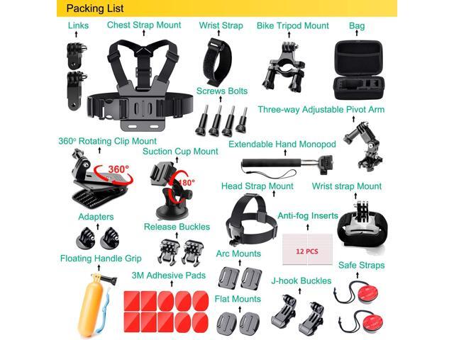 50 in 1 Action Camera Accessories Kit for Gopro Hero 9 8 7 6 5 Gopro Accessories