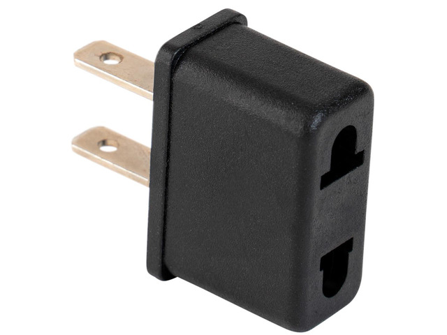 EU Euro Europe to US USA Power Jack Wall Plug Converter Travel Adapter Adaptor