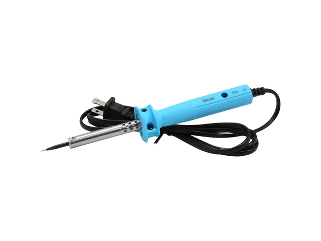 Delcast 30 Watt Precision Tip Soldering Iron with Rosin Core Solder 63/37 Leaded Electronics Solder, 0.6mm (12.5 g / 0.45 oz)
