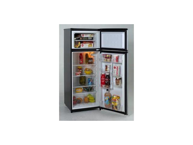 Avanti RA7316PST: Model RA7316PST - 7.4 CF Two Door Apartment Size Refrigerator - Black w/Platinum Finish photo