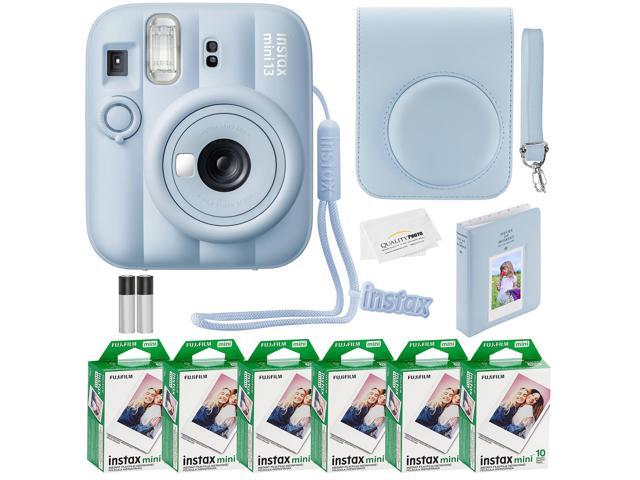Fujifilm Instax Mini 13 Instant Camera 60 Photo Prints, Photo Album, Case & Quality Photo Microfiber Cloth- Frost Blue