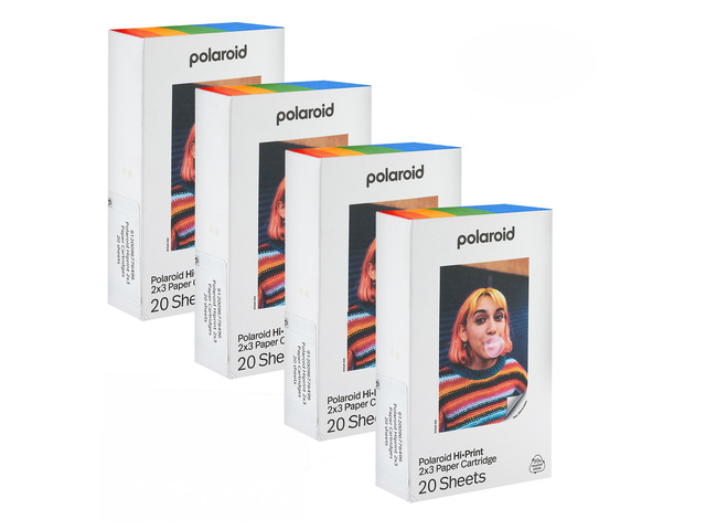 Polaroid Hi-Print Paper - 2x3 Photo Paper Cardridge - 80 Photos + Quality Photo Microfiber cloth