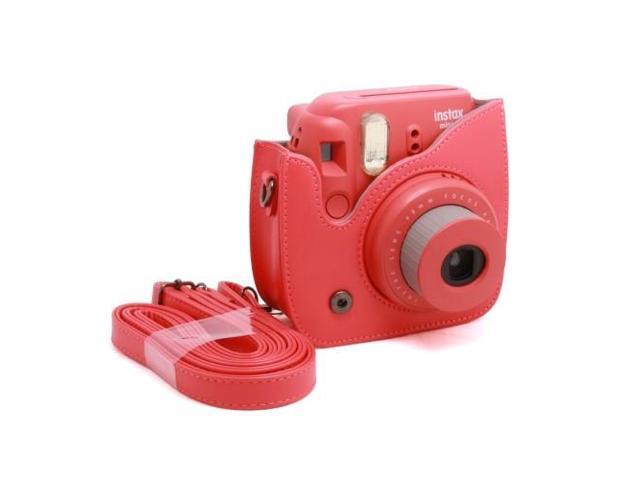 Fujifilm Instax mini 8 Film (Rainbow 10-PACK) + DELUXE Accessory KIT (Raspberry)