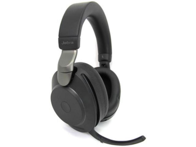 Jabra Evolve2 85 UC Wireless Headphones with Link380a, Stereo, Black - Wireless Bluetooth Headset for Calls and Music, 37 Hours of Battery Life,...
