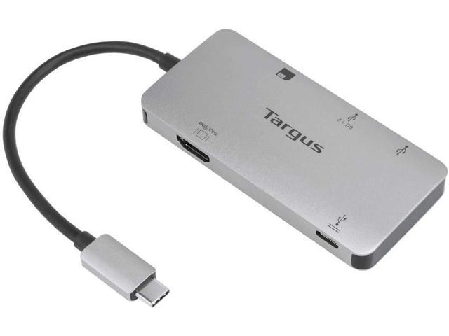 Targus USB-C Multi-Port Single Video Adapter and Card Reader with 100W PD Pass-Thru - ACA953USZ