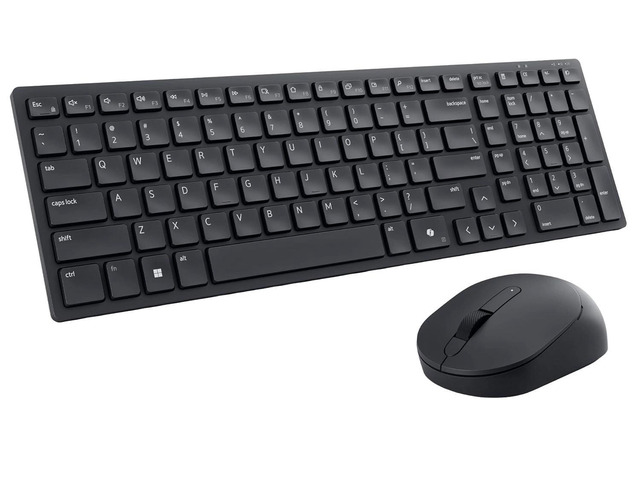Dell KM5221W Pro KM5221WBKR-US Wireless Keyboard and Mouse Combo With RF USB Receiver - Black - US English