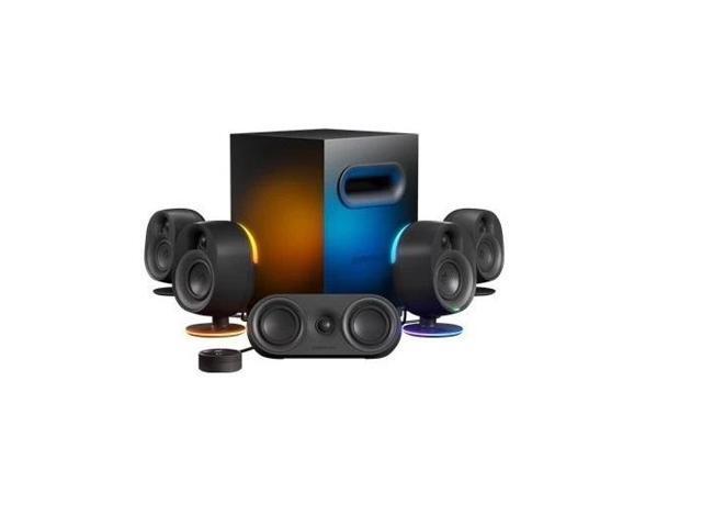 SteelSeries - Arena 9 5.1 Bluetooth Gaming Speakers with RGB Lighting (6 Piece) - Black - image 12