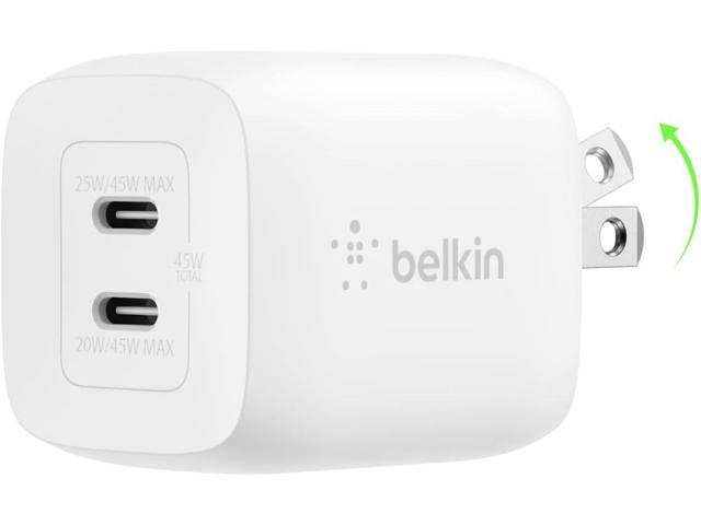Belkin BoostCharge Pro Dual USB-C GaN 45W Wall Charger - White - image 4