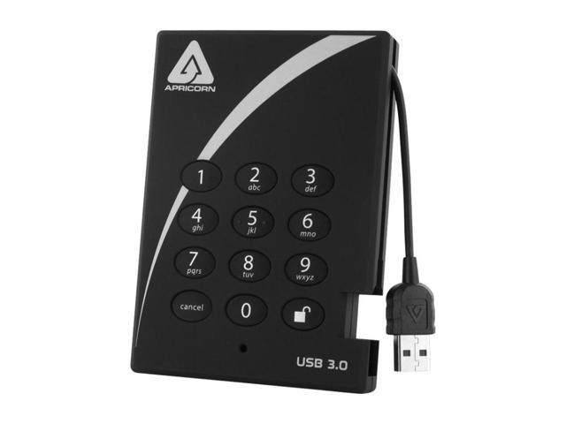 Apricorn Aegis Padlock A25-3PL256-S2000 2TB USB 3.0 External Solid State Drive