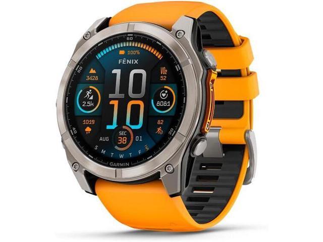 Garmin - fēnix 8 AMOLED Sapphire GPS Smartwatch 51mm Fiber-reinforced polymer - Titanium - (2024) - image 3