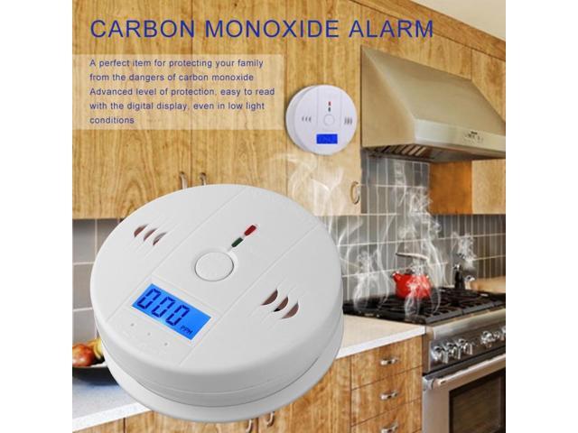 Home Safety CO Carbon Monoxide Poisoning Smoke Gas Sensor Warning Alarm Detector LCD Displayer Kitchen