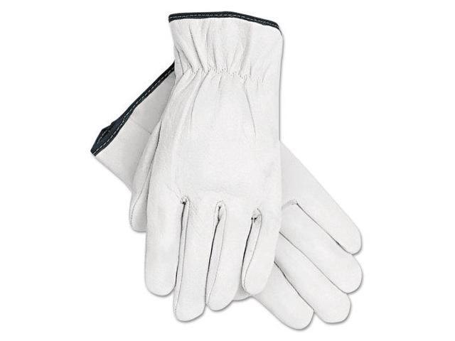 Memphis Grain Goatskin Driver Gloves White Extra-Large 12 Pairs 3601XL