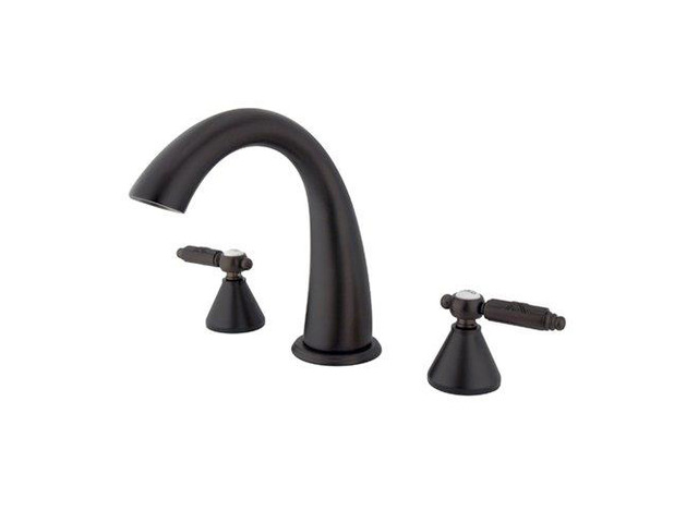 Kingston Brass KS2365GL Roman Tub, Faucet, Oil Rubbed Bronze