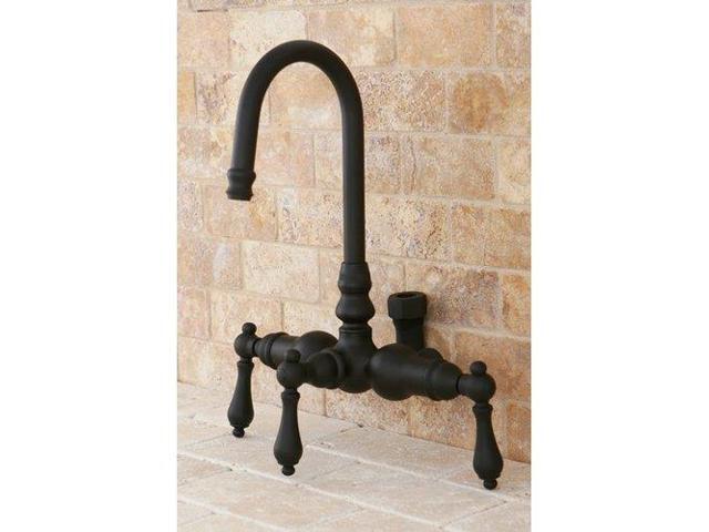 Kingston Brass ABT200-5 Goose Neck Faucet with Back Outlet & Diverter