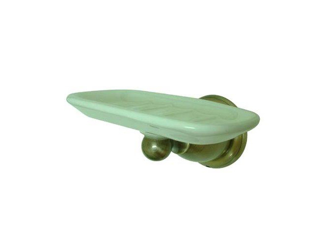 Kingston Brass BA1755AB Heritage Wall-Mount Soap Dish, Vintage Brass