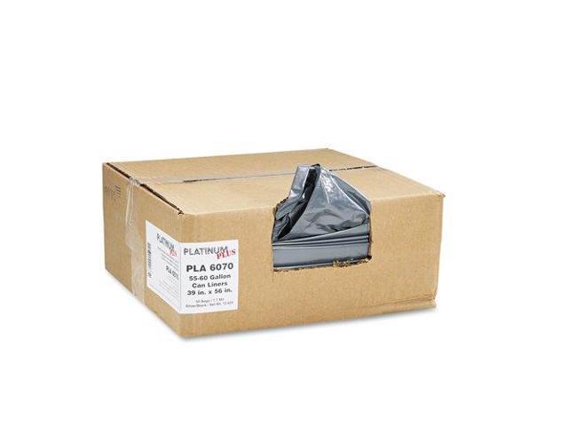 Platinum Plus Can Liner Super Hexene Resin 55-60gal 1.55 Mil 39 x 56 50/Carton