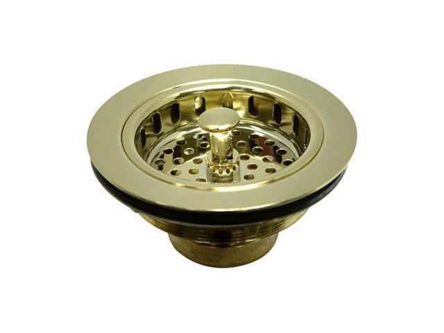Kingston Brass KBS1002 Kitchen Sink Strainer - Polished Brass