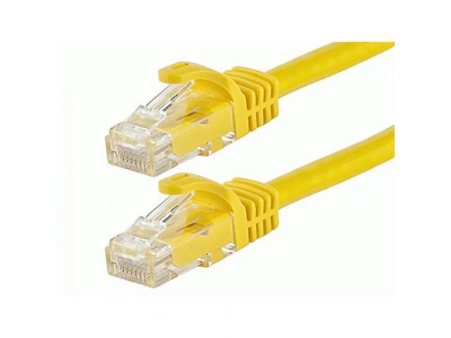 Monoprice Cat6 Ethernet Patch Cable - 20 Feet - Yellow Network Internet Cord - Snagless RJ45, Stranded, 550Mhz, UTP, Pure Bare Copper Wire, 24AWG...