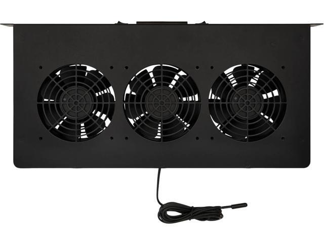 Tripp Lite SRFAN1UTEMP series 1U Blanking Panel with Temperature Sensor and High-Performance Fans