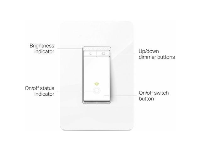 Kasa Smart Dimmer Switch HS220P3, Single Pole, Needs Neutral Wire, 2.4GHz Wi-Fi Light Switch Works with Alexa and Google Home, UL Certified,, No...