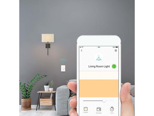 Kasa Smart Dimmer Switch HS220P3, Single Pole, Needs Neutral Wire, 2.4GHz Wi-Fi Light Switch Works with Alexa and Google Home, UL Certified,, No...