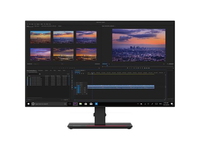 Lenovo ThinkVision P27h-20 27' WQHD WLED LCD Monitor - 16:9 - Raven Black - 27' Class - in-Plane Switching (IPS) Technology - 2560 x 1440-16.7.
