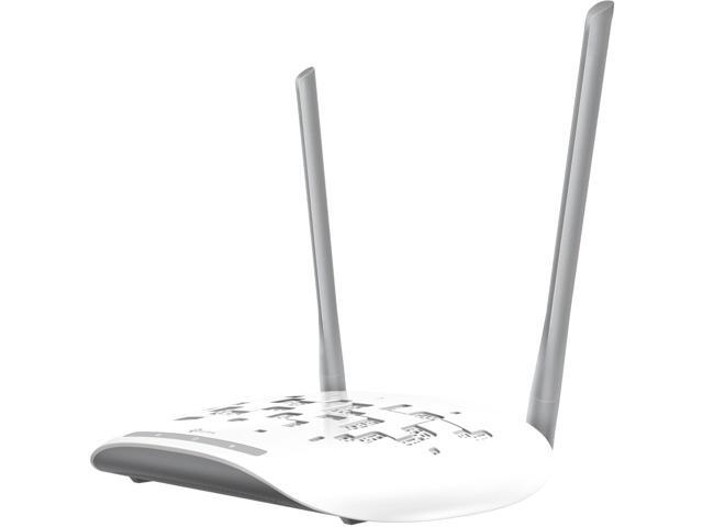 TP-Link WiFi Access Point TL-WA801N, 2.4Ghz 300Mbps, Supports Multi-SSID/Client/Bridge/Range Extender, 2 Fixed Antennas, Passive PoE Injector Included