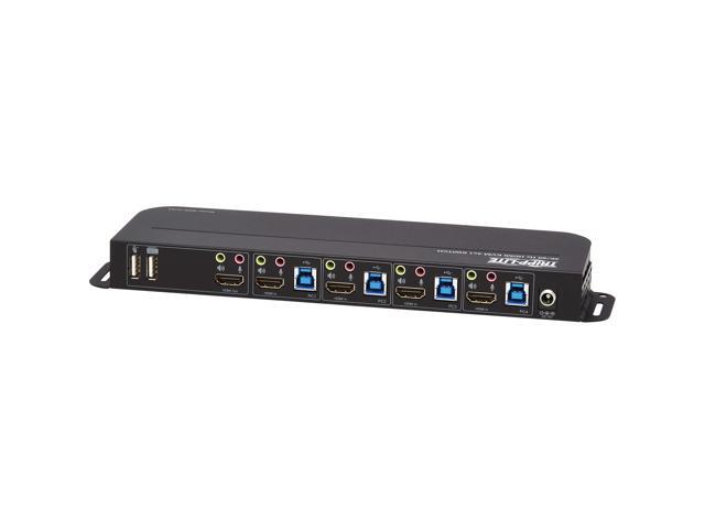 TRIPP LITE B005-HUA4 4-Port HDMI/USB KVM Switch - 4K 60 Hz, HDR, HDCP 2.2, IR, USB Sharing