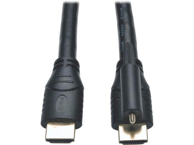 Tripp Lite High Speed HDMI Cable with Ethernet and Locking Connector, Ultra HD 4K x 2K, 24AWG (M/M), 6-ft. (P569-006-LOCK)