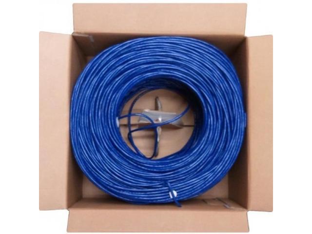 4xem 4XCAT61000BL 1000Ft Cat6 Blue 24Awg Network Utp Solid Cable 350Mhz Life Warr