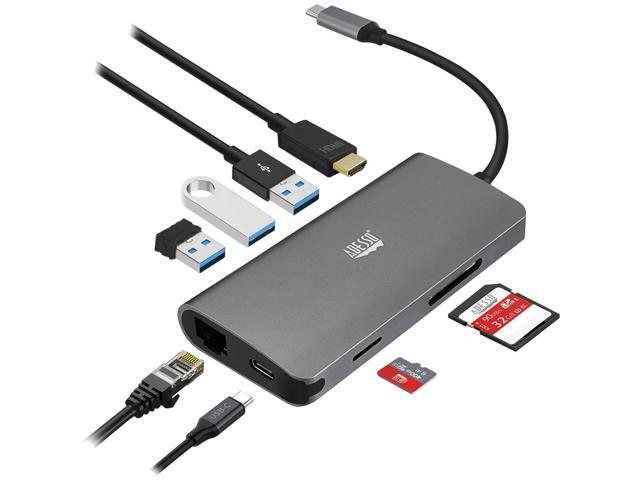 Adesso 8-In-1 USB-C Docking Station, TAA Compliant - image 2