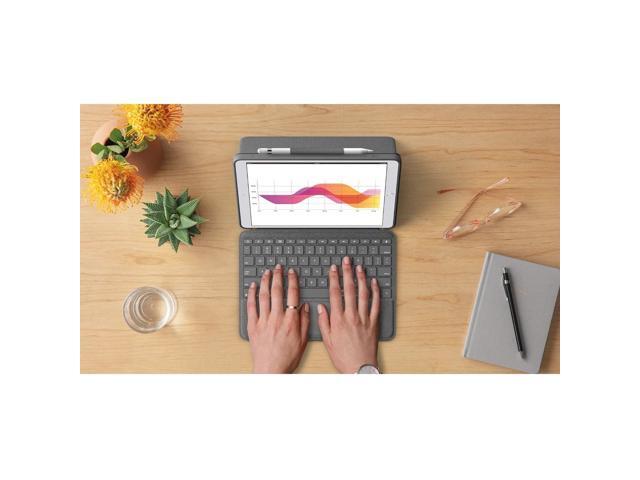 Logitech - Combo Touch Keyboard Folio for Apple iPad 10.2" (7th, 8th & 9th Gen) with Detachable Backlit Keyboard - Graphite - image 7