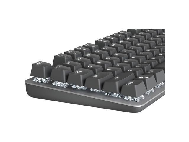Logitech K845 Mechanical Illuminated Keyboard, Mechanical Switches, Strong Adjustable Tilt Legs, Full Size, Aluminum Top Case, 104 Keys, USB...