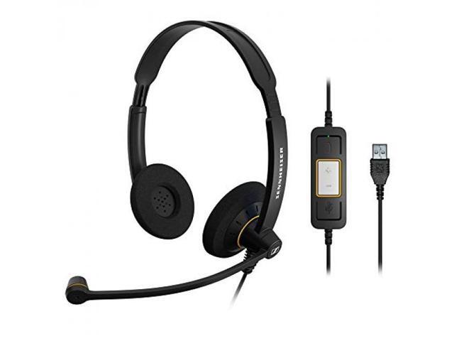 Sennheiser SC60 USB Binaural Headset for Microsoft Lync, Black