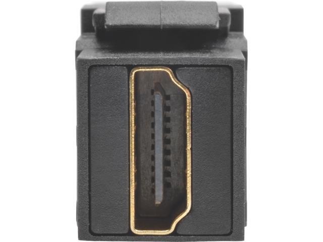 TRIPP LITE HDMI Coupler Keystone Panel Mount Angled All-in One F/F Black