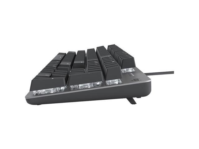 Logitech K845 Mechanical Illuminated Keyboard, Strong Adjustable Tilt Legs, Compact Size, Aluminum Top Case, 104 Keys, USB Corded, Windows...